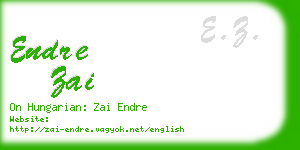 endre zai business card